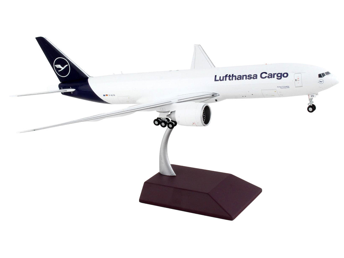 Boeing 777F Commercial Aircraft "Lufthansa Cargo" White with Blue Tail "Gemini 200" Series 1/200 Diecast Model Airplane by GeminiJets-1