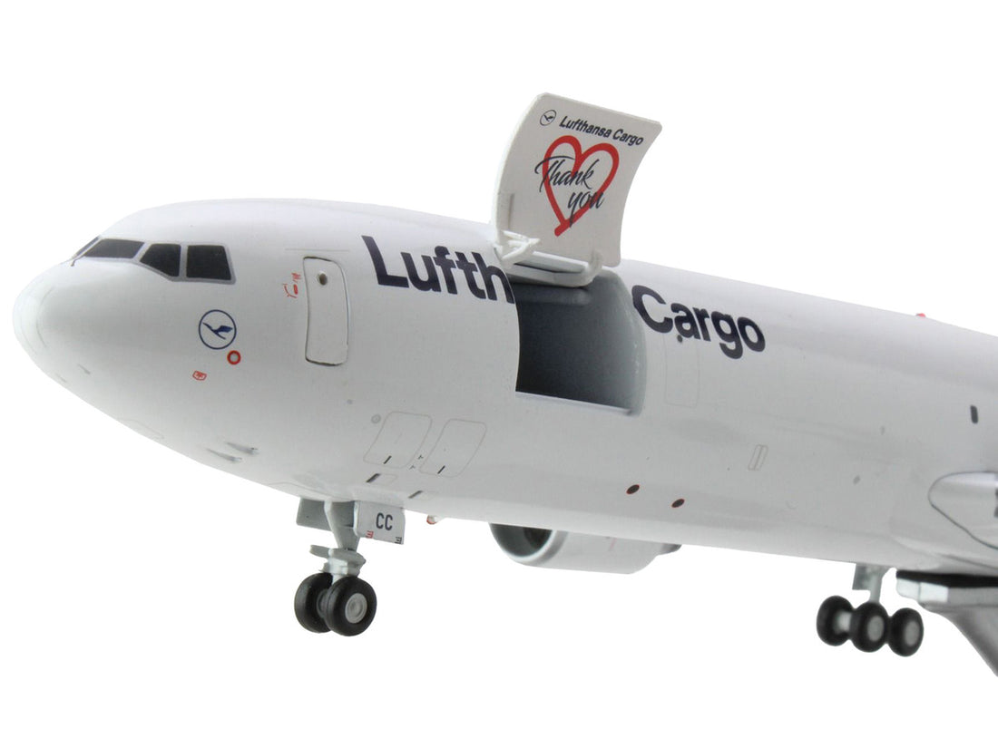 McDonnell Douglas MD-11F Commercial Aircraft "Lufthansa Cargo" White with Blue Tail "Gemini 200 - Interactive" Series 1/200 Diecast Model Airplane by GeminiJets-2