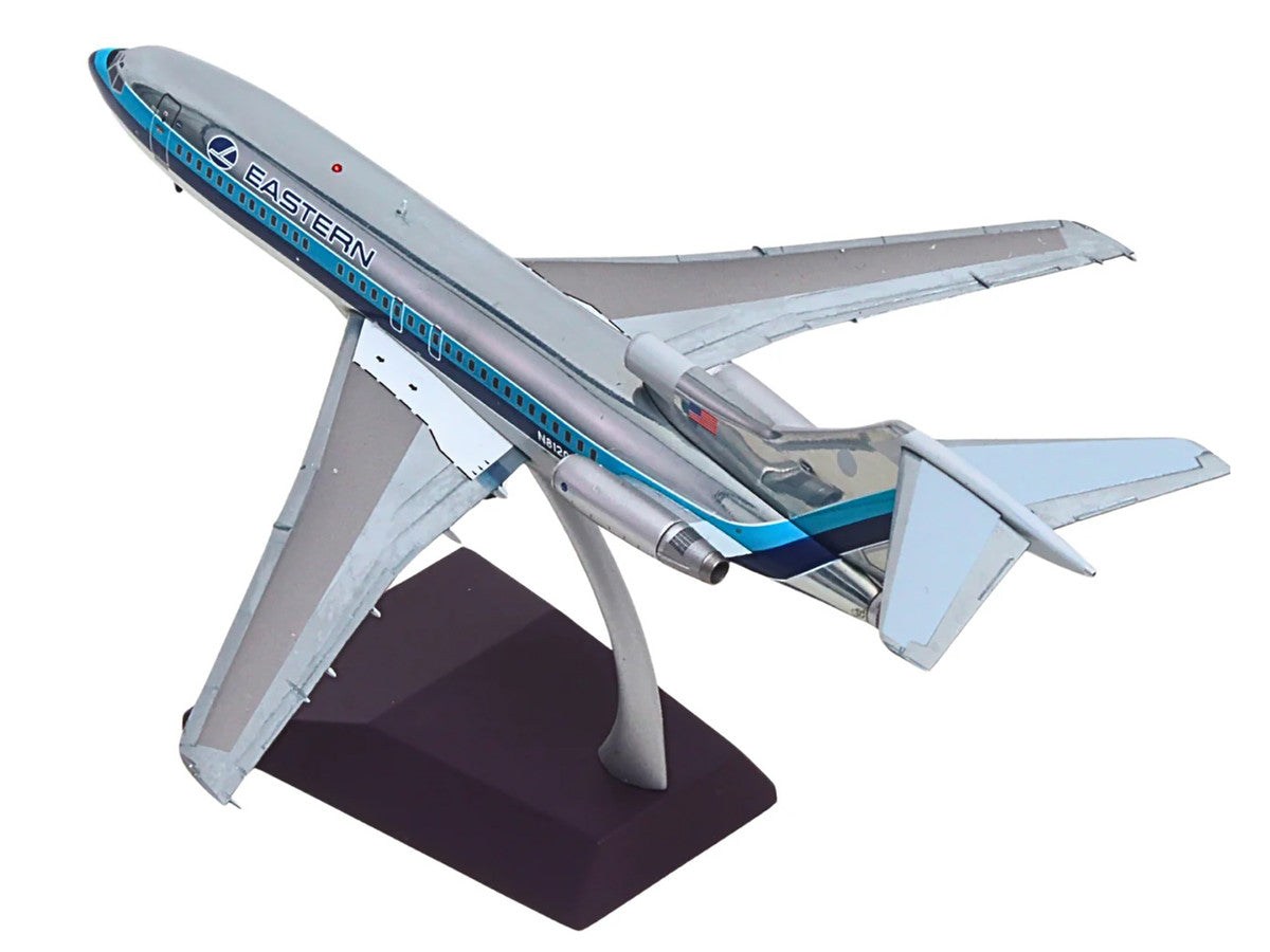 Boeing 727-100 Commercial Aircraft "Eastern Air Lines" (N8120N) Silver with Blue Stripes "Gemini 200" Series 1/200 Diecast Model Airplane by GeminiJets-3