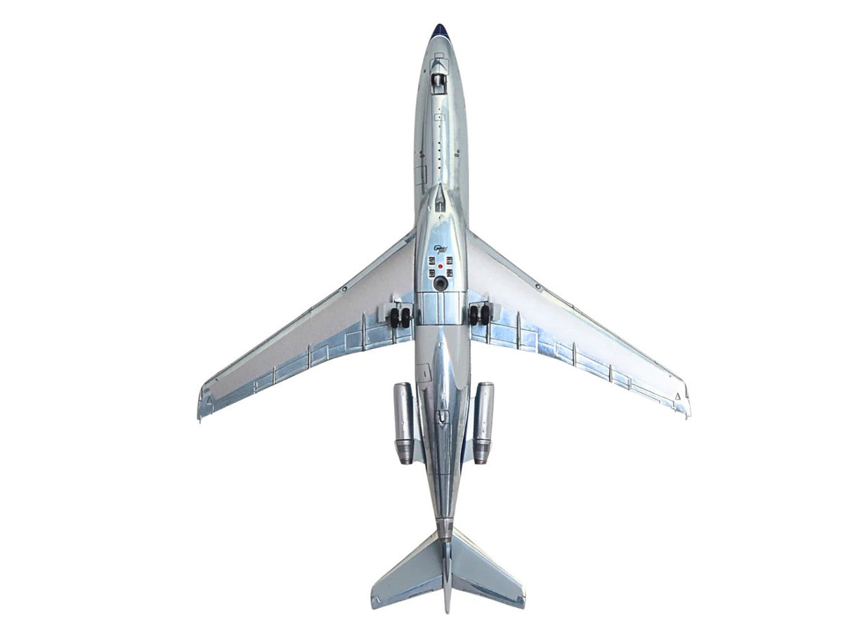Boeing 727-100 Commercial Aircraft "Eastern Air Lines" (N8120N) Silver with Blue Stripes "Gemini 200" Series 1/200 Diecast Model Airplane by GeminiJets-0