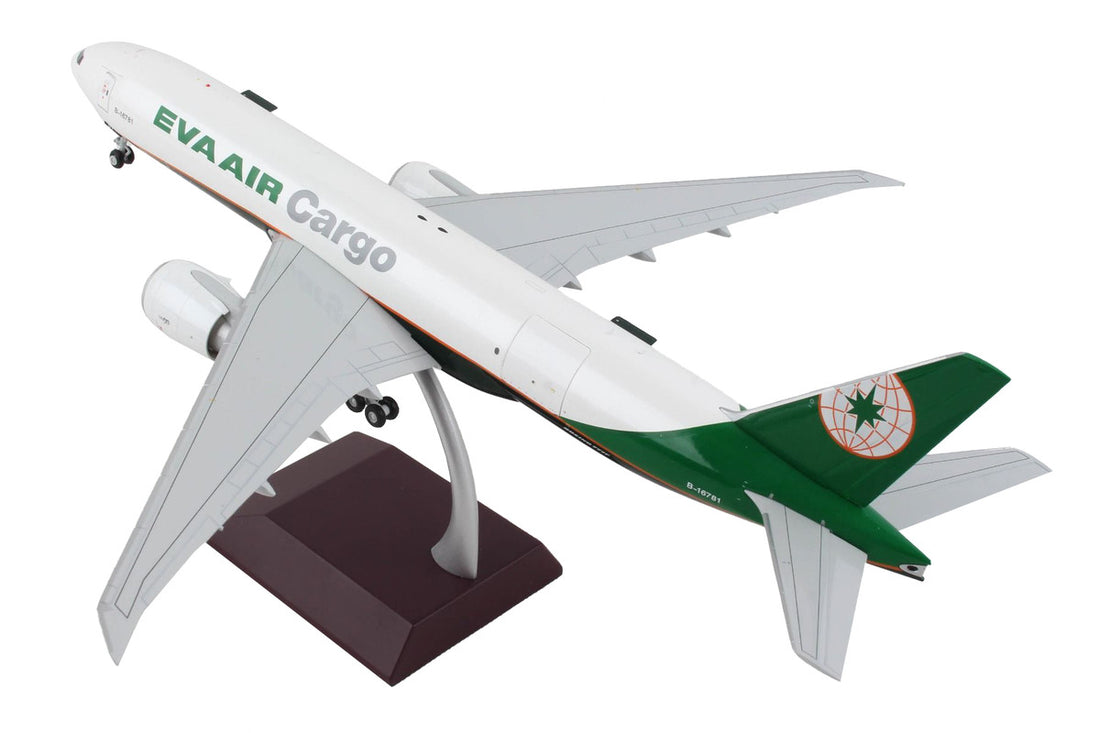 Boeing 777F Commercial Aircraft "Eva Air Cargo" White with Green Tail "Gemini 200 - Interactive" Series 1/200 Diecast Model Airplane by GeminiJets-2