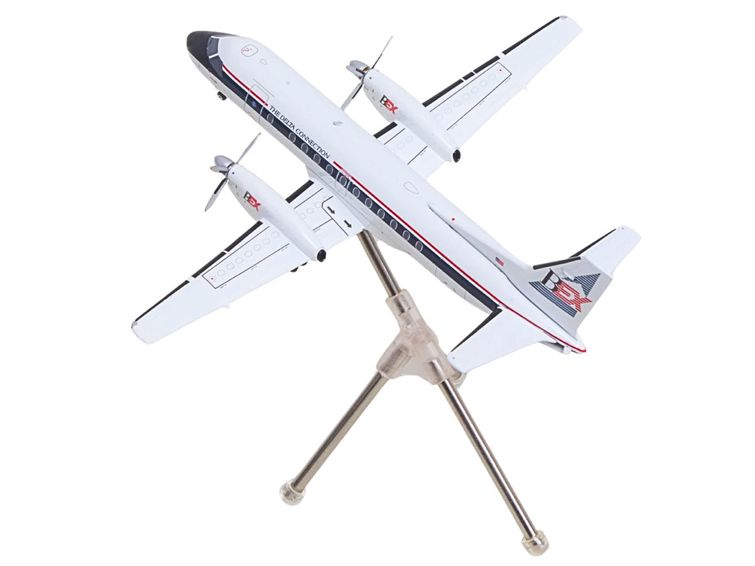 Saab 340A Commercial Aircraft "Delta Connection - Business Express Airlines" (N749BA) White with Dark Blue and Red Stripes "Gemini 200" Series 1/200 Diecast Model by GeminiJets 4