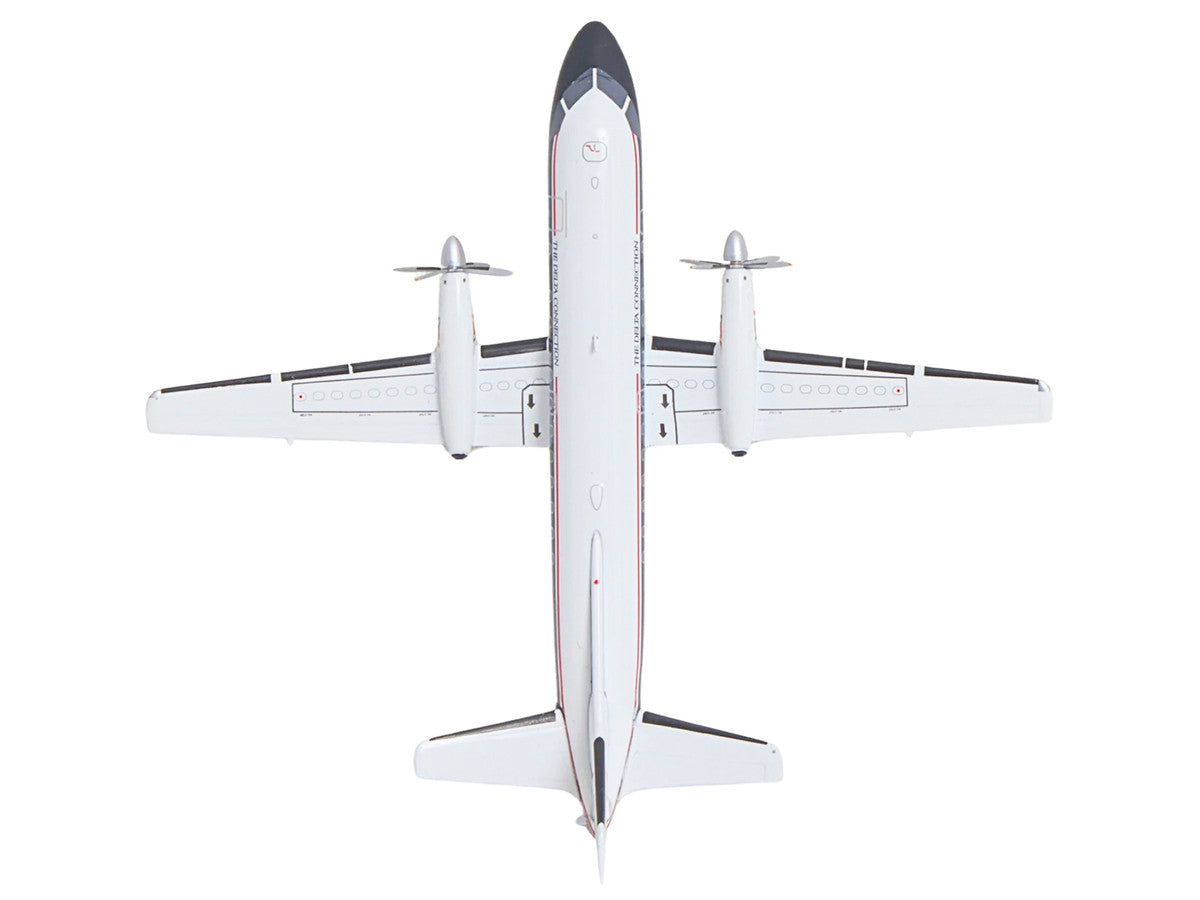 Saab 340A Commercial Aircraft "Delta Connection - Business Express Airlines" (N749BA) White with Dark Blue and Red Stripes "Gemini 200" Series 1/200 Diecast Model by GeminiJets 5