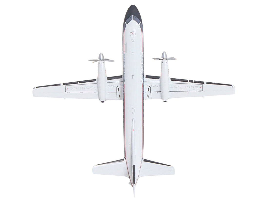 Saab 340A Commercial Aircraft "Delta Connection - Business Express Airlines" (N749BA) White with Dark Blue and Red Stripes "Gemini 200" Series 1/200 Diecast Model by GeminiJets 5