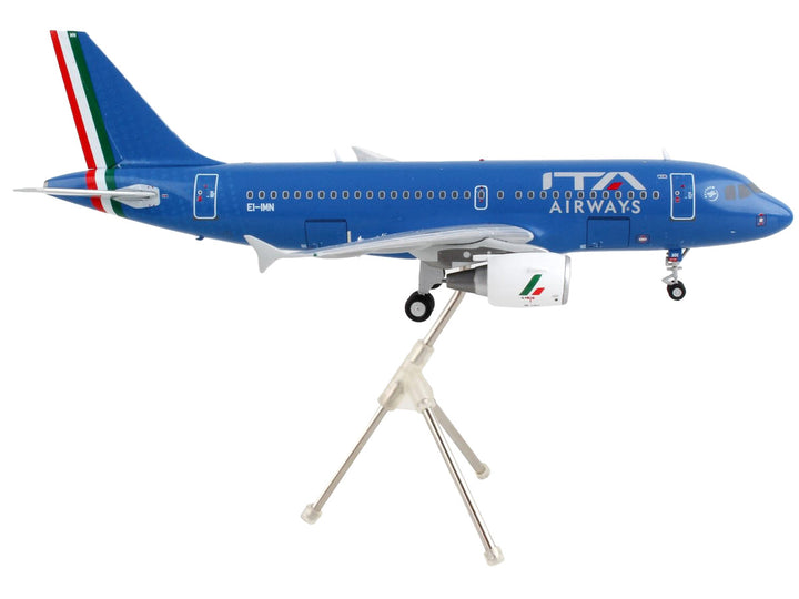 Airbus A319 Commercial Aircraft "ITA Airways" Blue with Tail Stripes "Gemini 200" Series 1/200 Diecast Model Airplane by GeminiJets-1