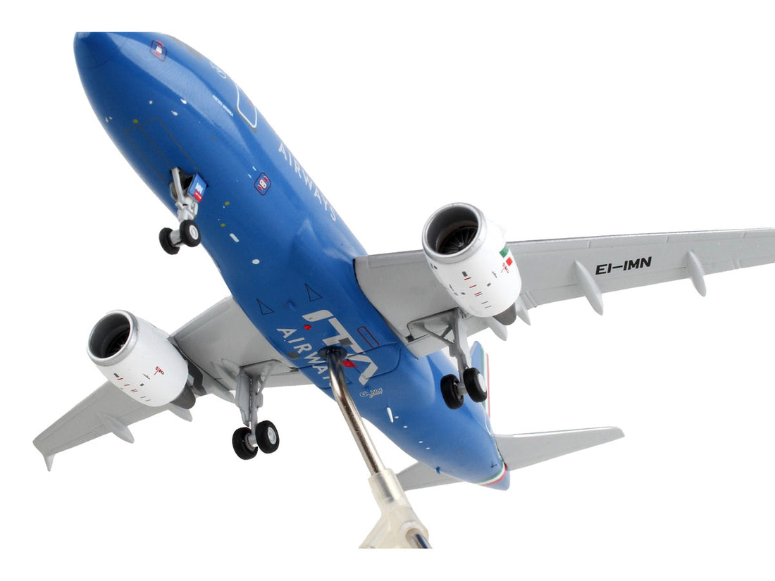 Airbus A319 Commercial Aircraft "ITA Airways" Blue with Tail Stripes "Gemini 200" Series 1/200 Diecast Model Airplane by GeminiJets-2