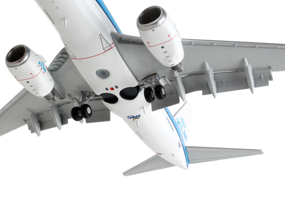 Boeing 737-700 Commercial Aircraft with Flaps Down "KLM Royal Dutch Airlines" Blue with White Tail "Gemini 200" Series 1/200 Diecast Model Airplane by GeminiJets-3