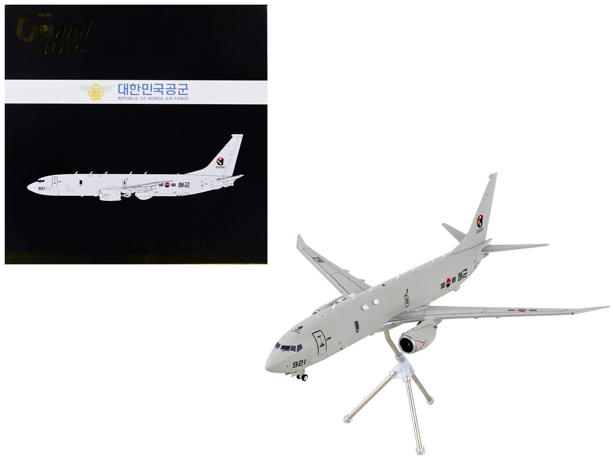 Boeing P-8 Poseidon Patrol Aircraft "Republic of Korea Air Force" Gray "Gemini 200" Series 1/200 Diecast Model Airplane by GeminiJets-0