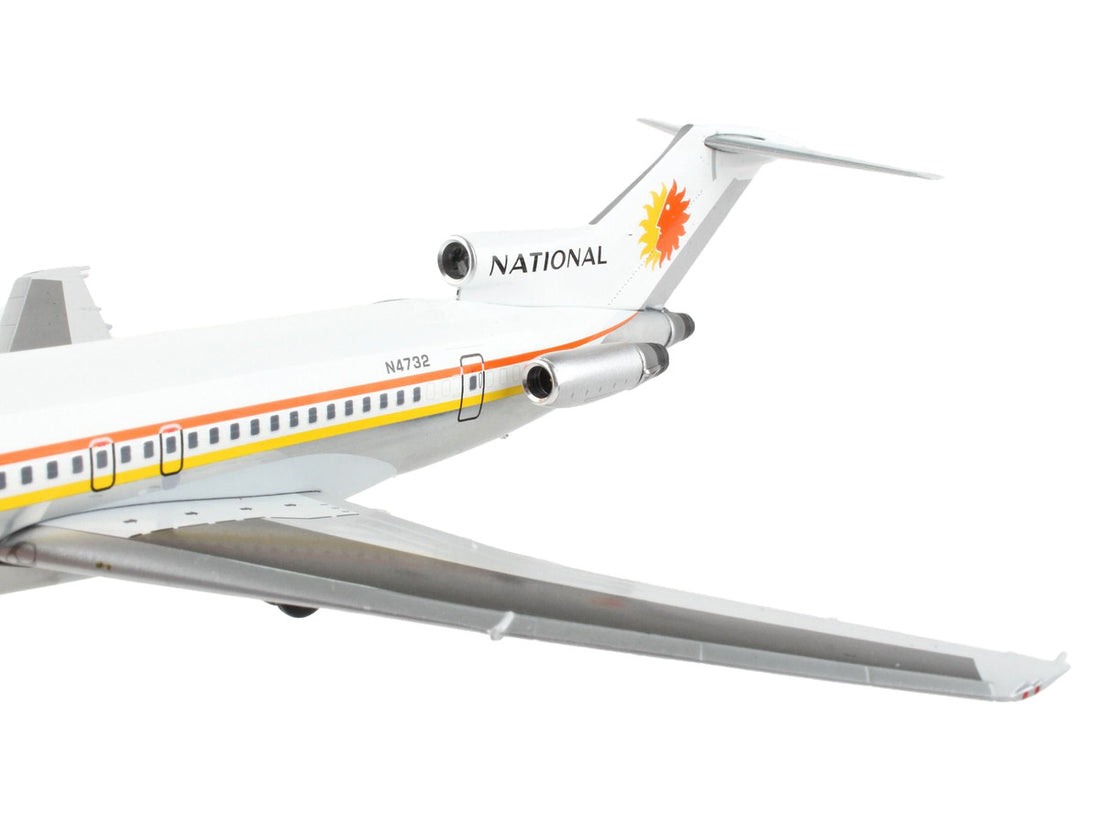 Boeing 727-200 Commercial Aircraft "National Airlines" White with Orange and Yellow Stripes "Gemini 200" Series 1/200 Diecast Model Airplane by GeminiJets-2