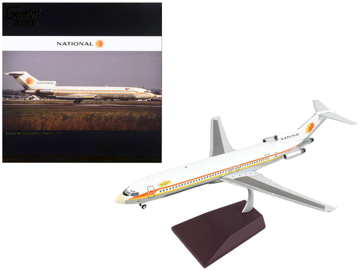 Boeing 727-200 Commercial Aircraft "National Airlines" White with Orange and Yellow Stripes "Gemini 200" Series 1/200 Diecast Model Airplane by GeminiJets-0