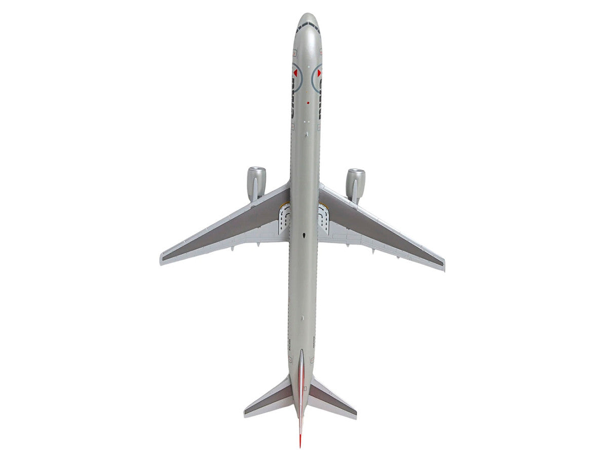 Boeing 757-300 Commercial Aircraft "Northwest Airlines" (N587NW) Silver with Red Tail "Gemini 200" Series 1/200 Diecast Model by GeminiJets-0