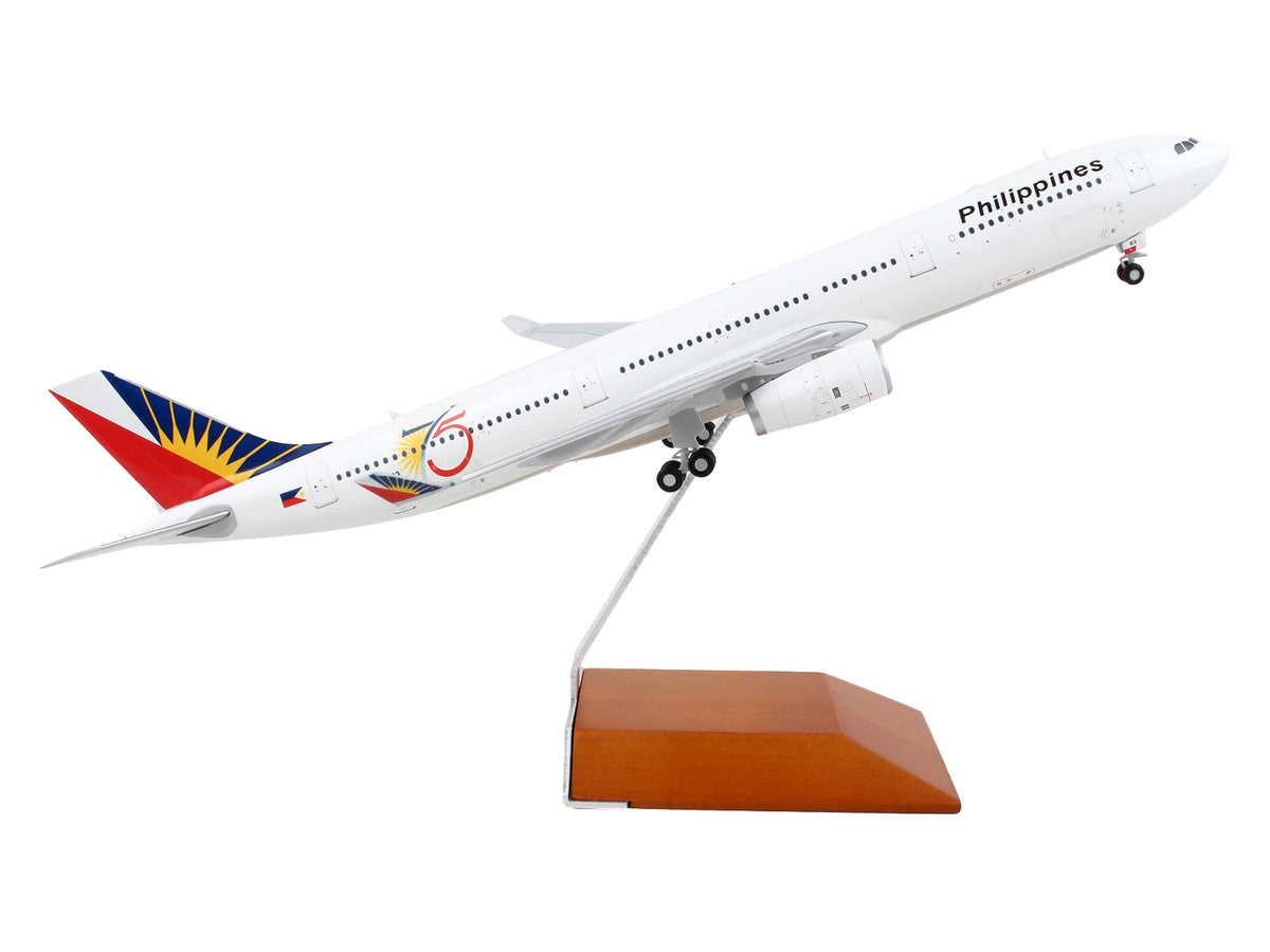 Airbus A330-300 Commercial Aircraft "Philippine Airlines - 75th Anniversary" White with Tail Graphics "Gemini 200" Series 1/200 Diecast Model Airplane by GeminiJets-1