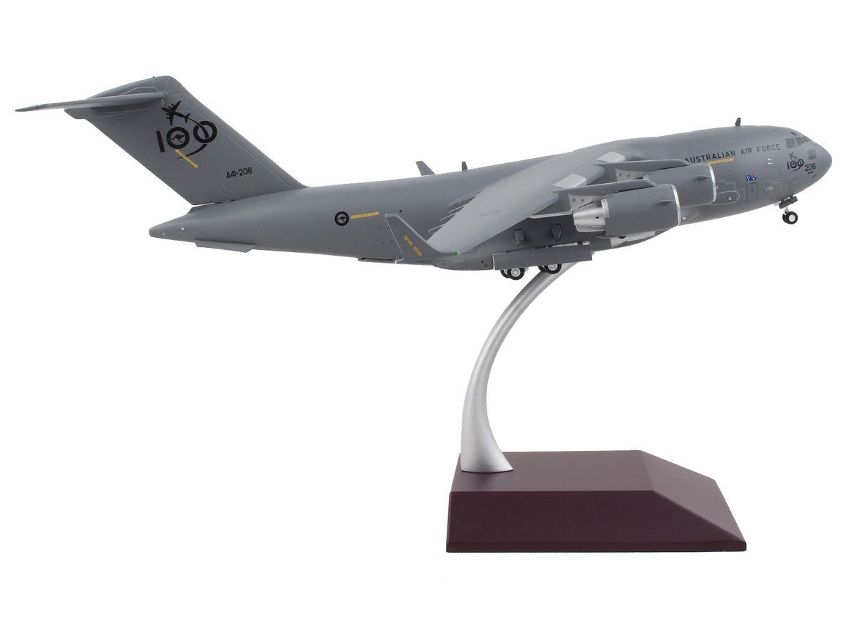 Boeing C-17 Globemaster III Transport Aircraft "Royal Australian Air Force - 100th Anniversary" Gray "Gemini 200" Series 1/200 Diecast Model Airplane by GeminiJets-1