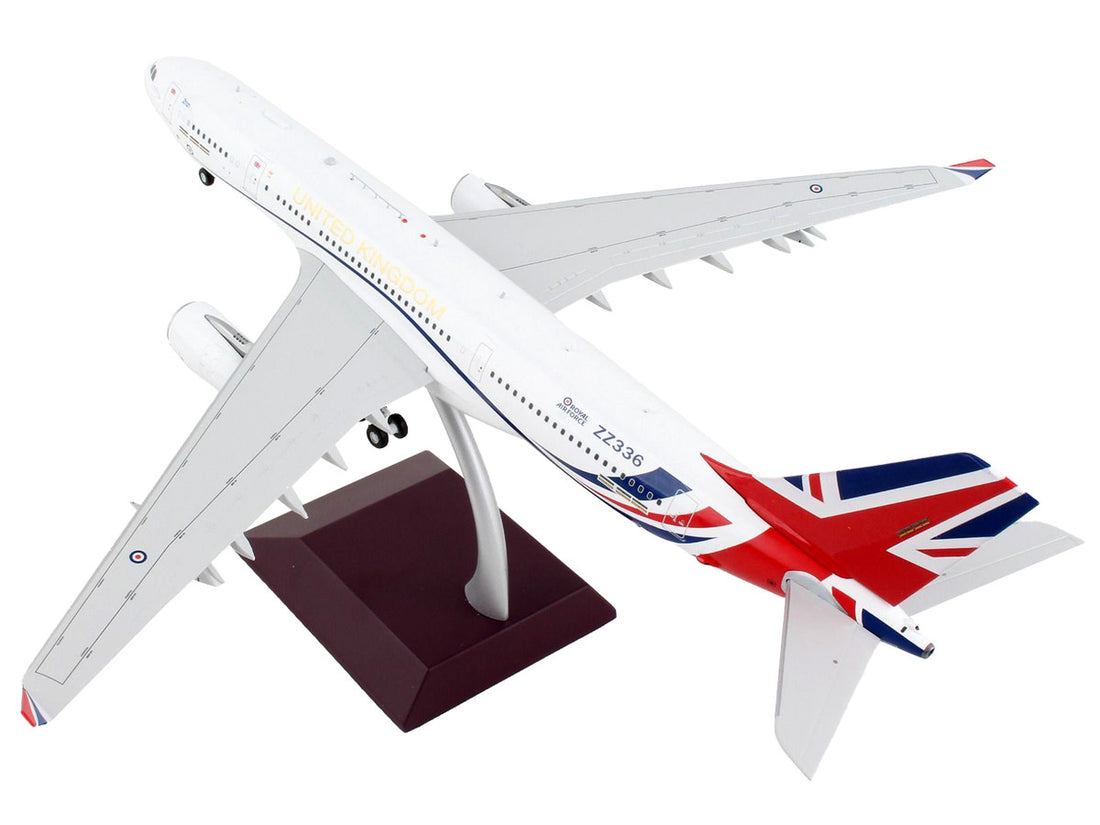 Airbus A330 MRTT Tanker Aircraft "British Royal Air Force" White with United Kingdom Flag Graphics "Gemini 200" Series 1/200 Diecast Model Airplane by GeminiJets-2