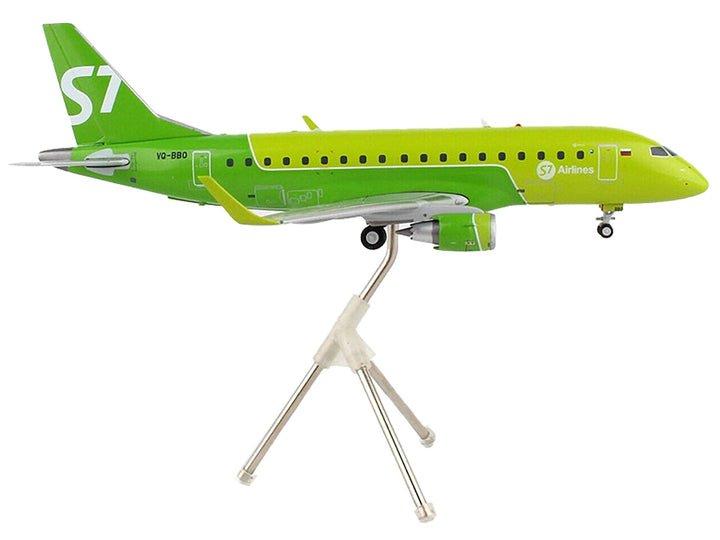 Embraer ERJ-170 Commercial Aircraft "S7 Airlines" Lime Green "Gemini 200" Series 1/200 Diecast Model Airplane by GeminiJets-1