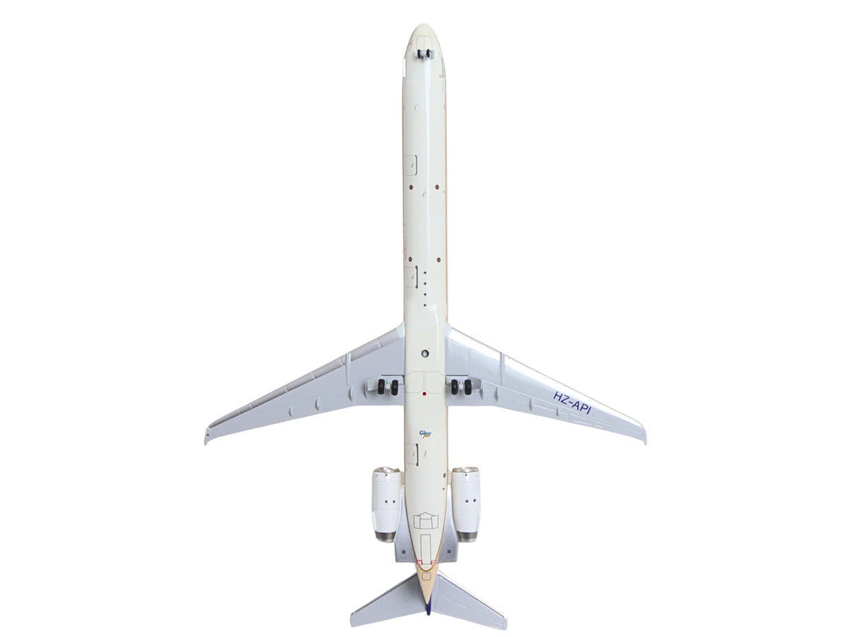 McDonnell Douglas MD-90 Commercial Aircraft "Saudia Airlines" (HZ-API) Beige with Blue Tail "Gemini 200" Series 1/200 Diecast Model by GeminiJets-0