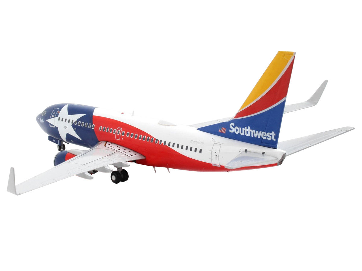 Boeing 737-700 Commercial Aircraft "Southwest Airlines - Lone Star One" Texas Flag Livery "Gemini 200" Series 1/200 Diecast Model Airplane by GeminiJets-2