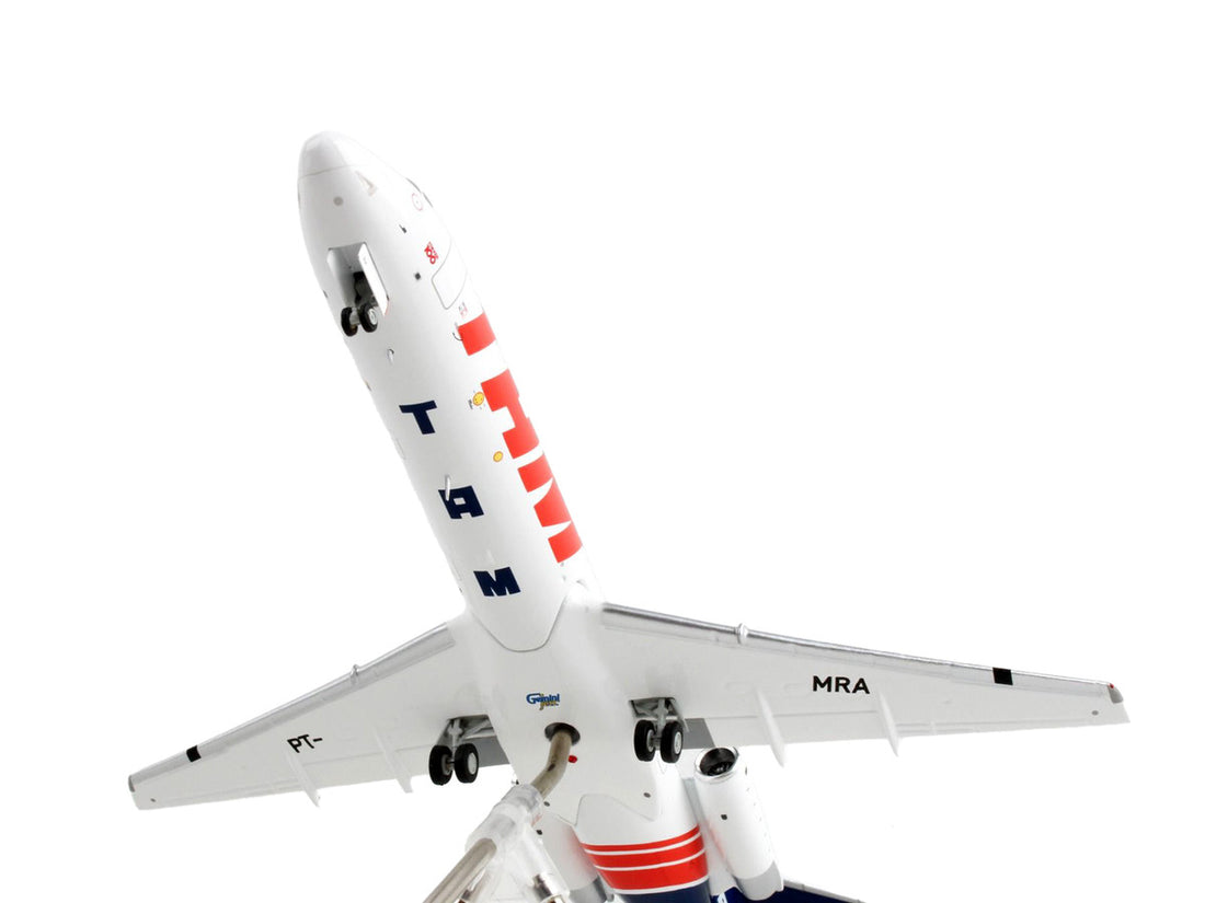 Fokker F100 Commercial Aircraft "TAM Linhas Aereas - Airlines" White with Blue Tail "Gemini 200" Series 1/200 Diecast Model Airplane by GeminiJets-1