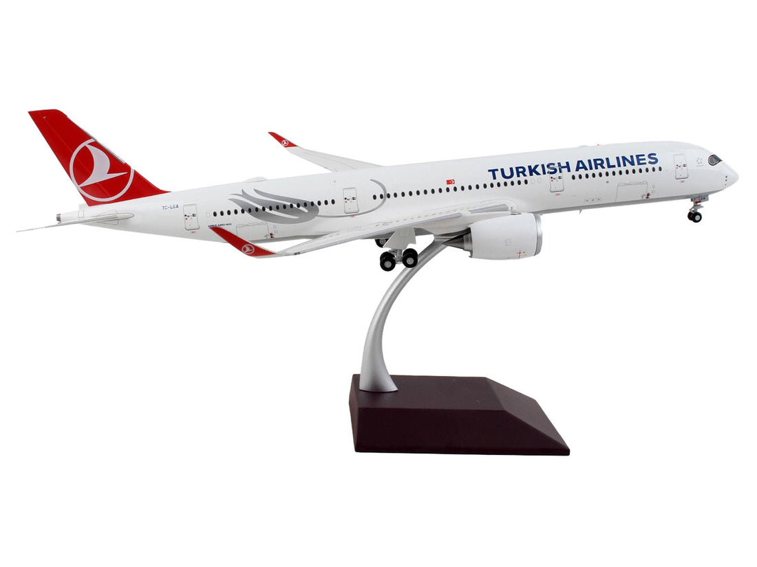 Airbus A350-900 Commercial Aircraft "Turkish Airlines" White with Red Tail "Gemini 200" Series 1/200 Diecast Model Airplane by GeminiJets-1
