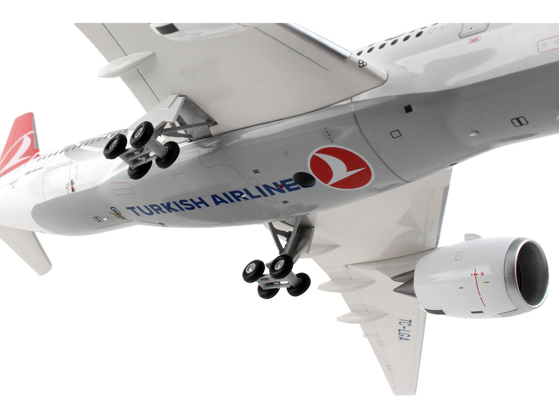 Airbus A350-900 Commercial Aircraft "Turkish Airlines" White with Red Tail "Gemini 200" Series 1/200 Diecast Model Airplane by GeminiJets-2