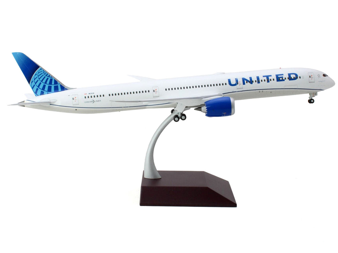 Boeing 787-10 Commercial Aircraft "United Airlines" White with Blue Tail "Gemini 200" Series 1/200 Diecast Model Airplane by GeminiJets-1