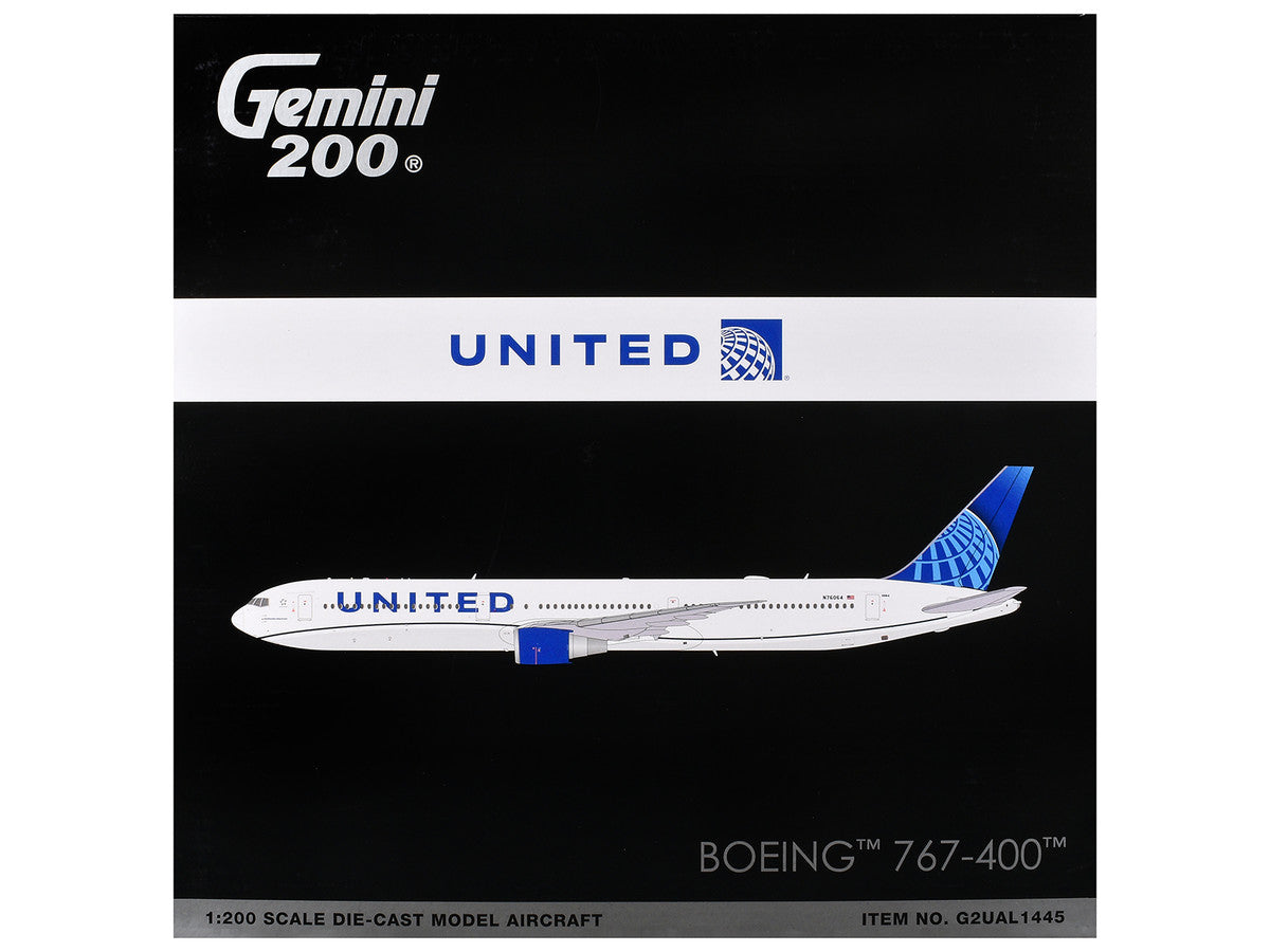 Gemini 200 United Airlines Boeing 767-400ER N76064 1:200 model aircraft in original packaging