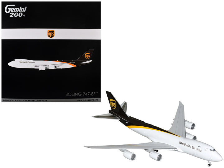 Boeing 747-8F UPS Worldwide Services N607UP 1/200 diecast model aircraft by GeminiJets