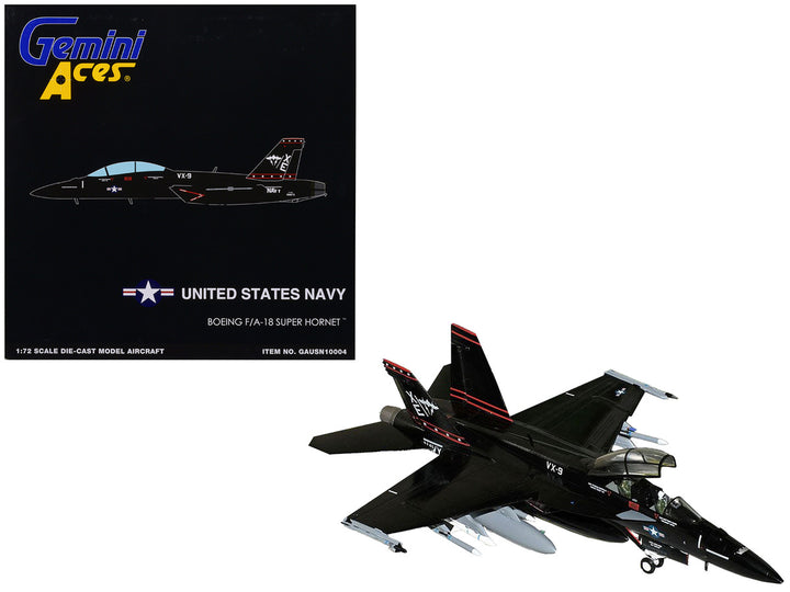 Boeing F/A-18 Super Hornet Fighter Aircraft "VX-9 Vampires" United States Navy "Gemini Aces" Series 1/72 Diecast Model Airplane by GeminiJets-0