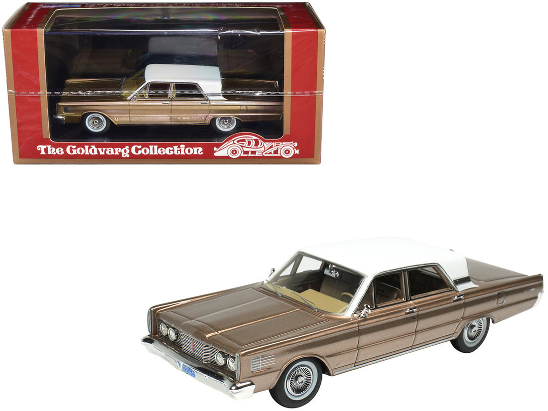 1965 Mercury Park Lane Pecan Frost Brown Metallic with White Top Limited Edition to 200 pieces Worldwide 1/43 Model Car by Goldvarg Collection-0