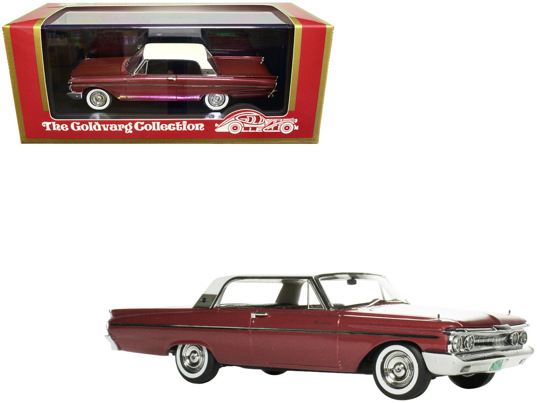 1961 Mercury Monterey Red Metallic with White Top Limited Edition to 210 pieces Worldwide 1/43 Model Car by Goldvarg Collection-0