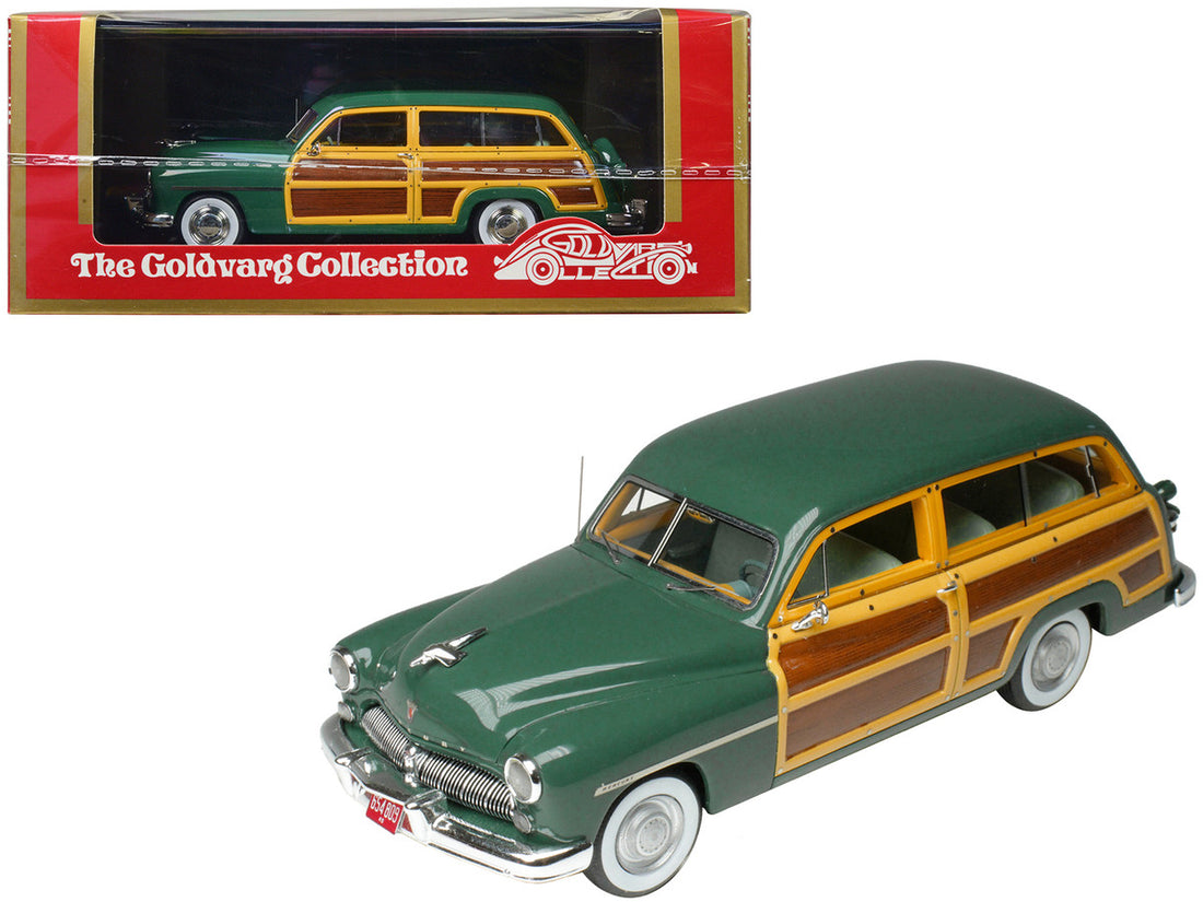 1949 Mercury Woodie Meadow Green with Yellow and Woodgrain Sides and Green Interior Limited Edition to 200 pieces Worldwide 1/43 Model Car by Goldvarg Collection-0