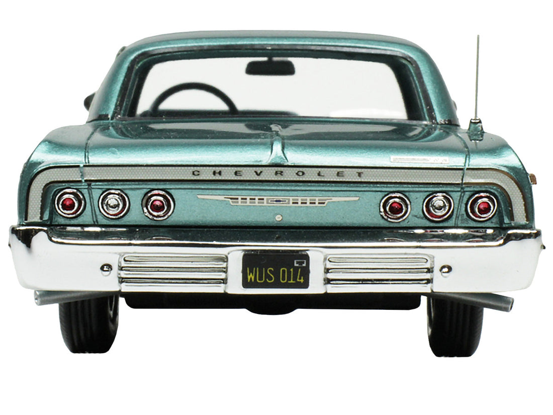 1964 Chevrolet Impala Azure Aqua Blue Metallic with Blue Interior Limited Edition to 200 pieces Worldwide 1/43 Model Car by Goldvarg Collection-3