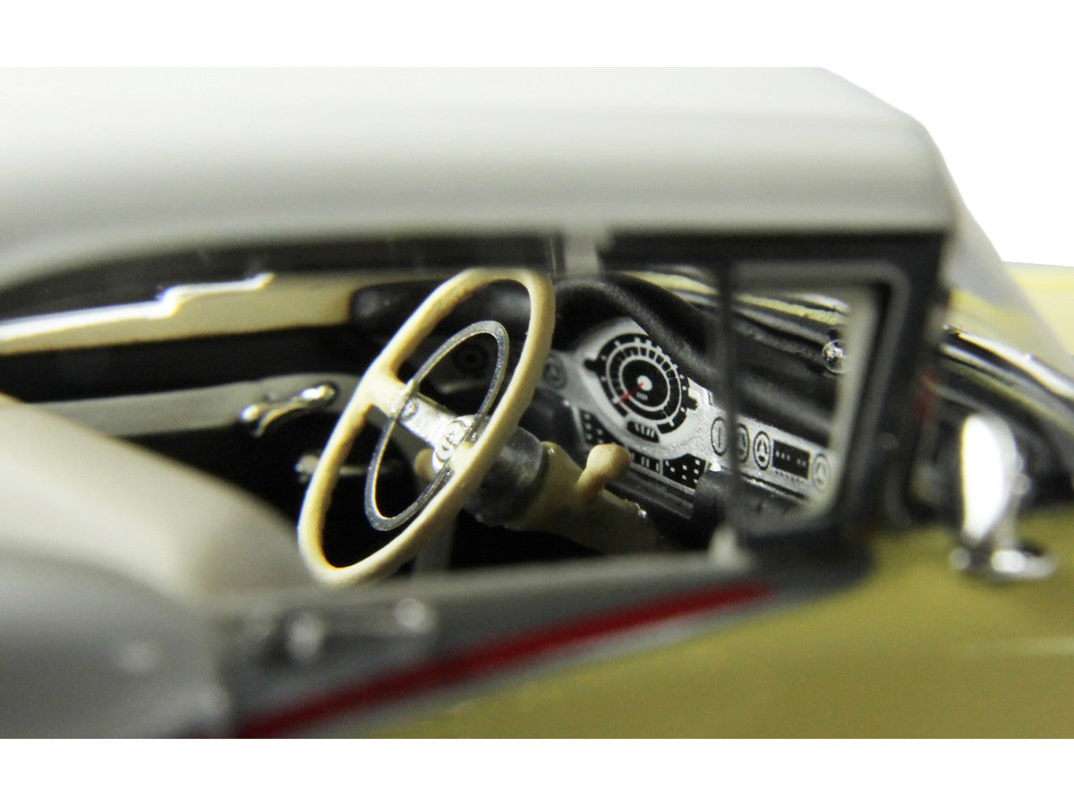 1957 Oldsmobile Starfire Coronado Yellow and Alcan White Limited Edition to 200 pieces Worldwide 1/43 Model Car by Goldvarg Collection-2