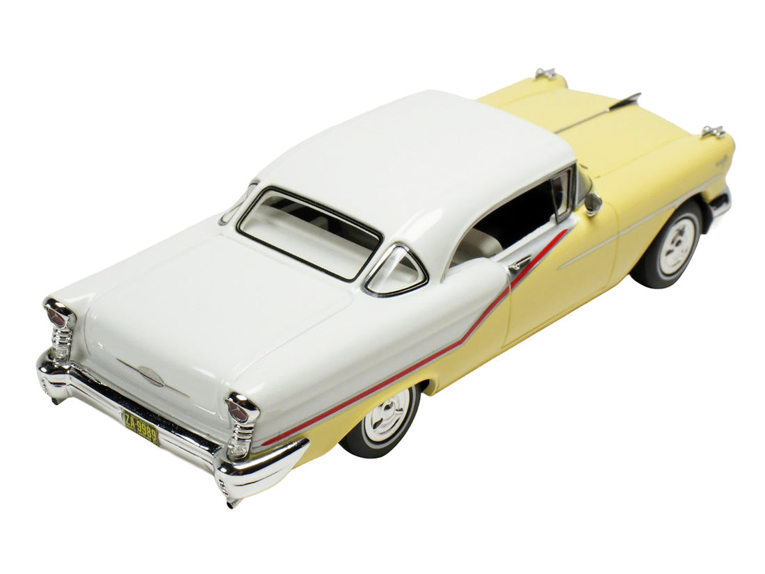 1957 Oldsmobile Starfire Coronado Yellow and Alcan White Limited Edition to 200 pieces Worldwide 1/43 Model Car by Goldvarg Collection-1