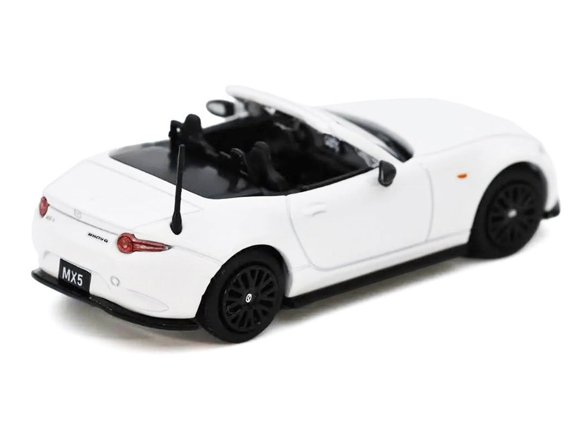 2024 Mazda MX-5 Roadster White 1/64 Diecast Model Car by GCD x Enchery-1