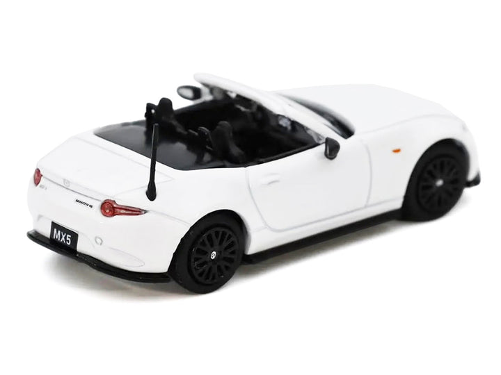 2024 Mazda MX-5 Roadster White 1/64 Diecast Model Car by GCD x Enchery-1