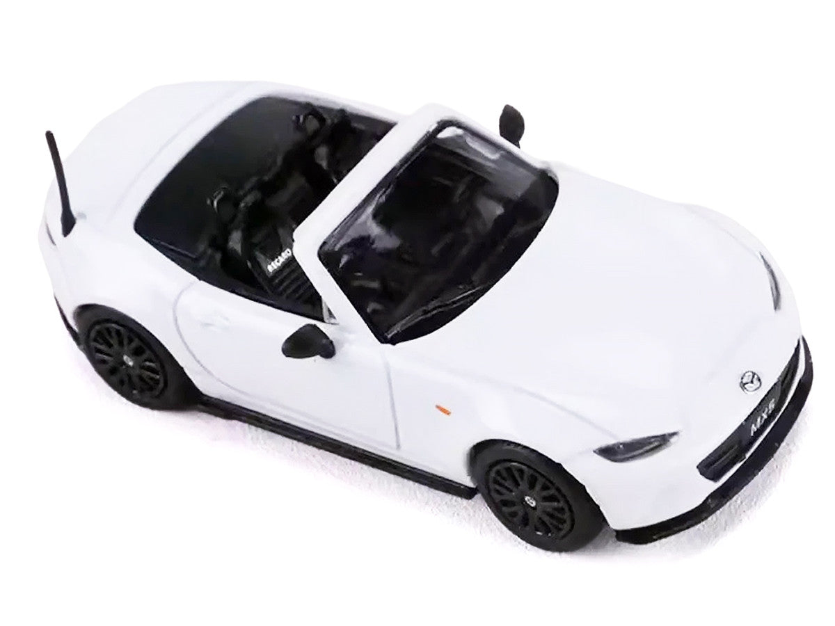 Mazda 2024 MX-5 Roadster White 1/64 Diecast Model Car by GCD x