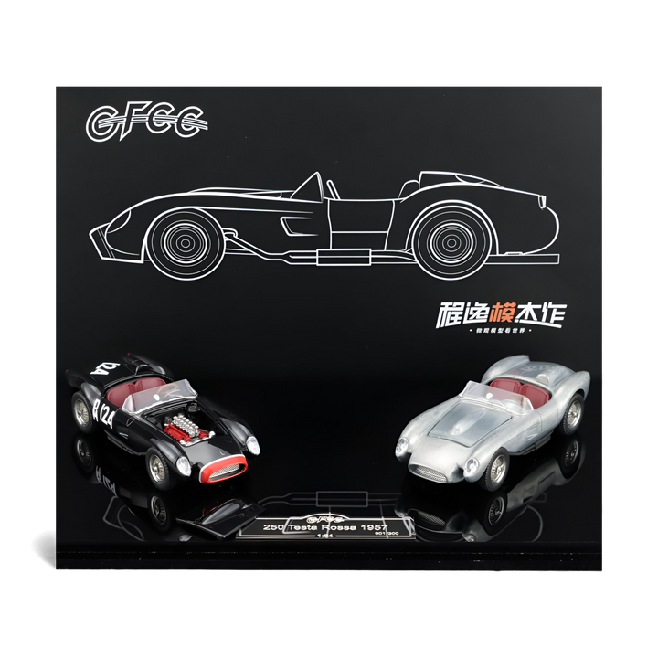 Ferrari 250 Testa Rossa Black Beauty Double Car Set 1:64 by GFCC  2