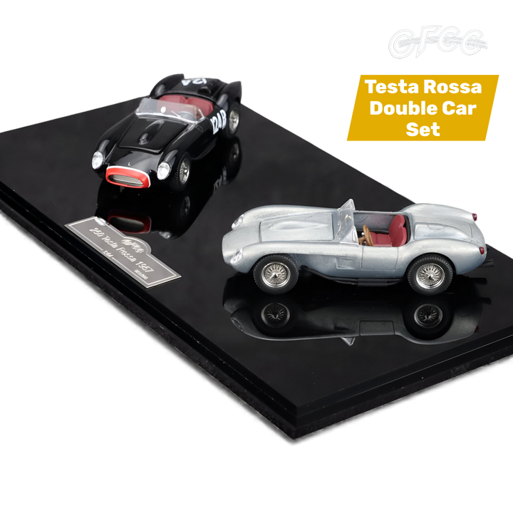 Ferrari 250 Testa Rossa Black Beauty Double Car Set 1:64 by GFCC 