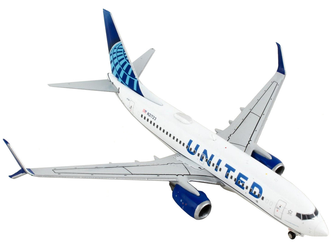 Boeing 737-700 Commercial Aircraft "United Airlines" White with Blue 1/400 Diecast Model Airplane by GeminiJets-2