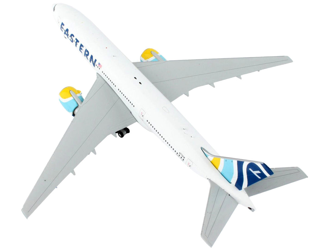 Boeing 777-200ER Commercial Aircraft "Eastern Air Lines" White with Striped Tail 1/400 Diecast Model Airplane by GeminiJets-3