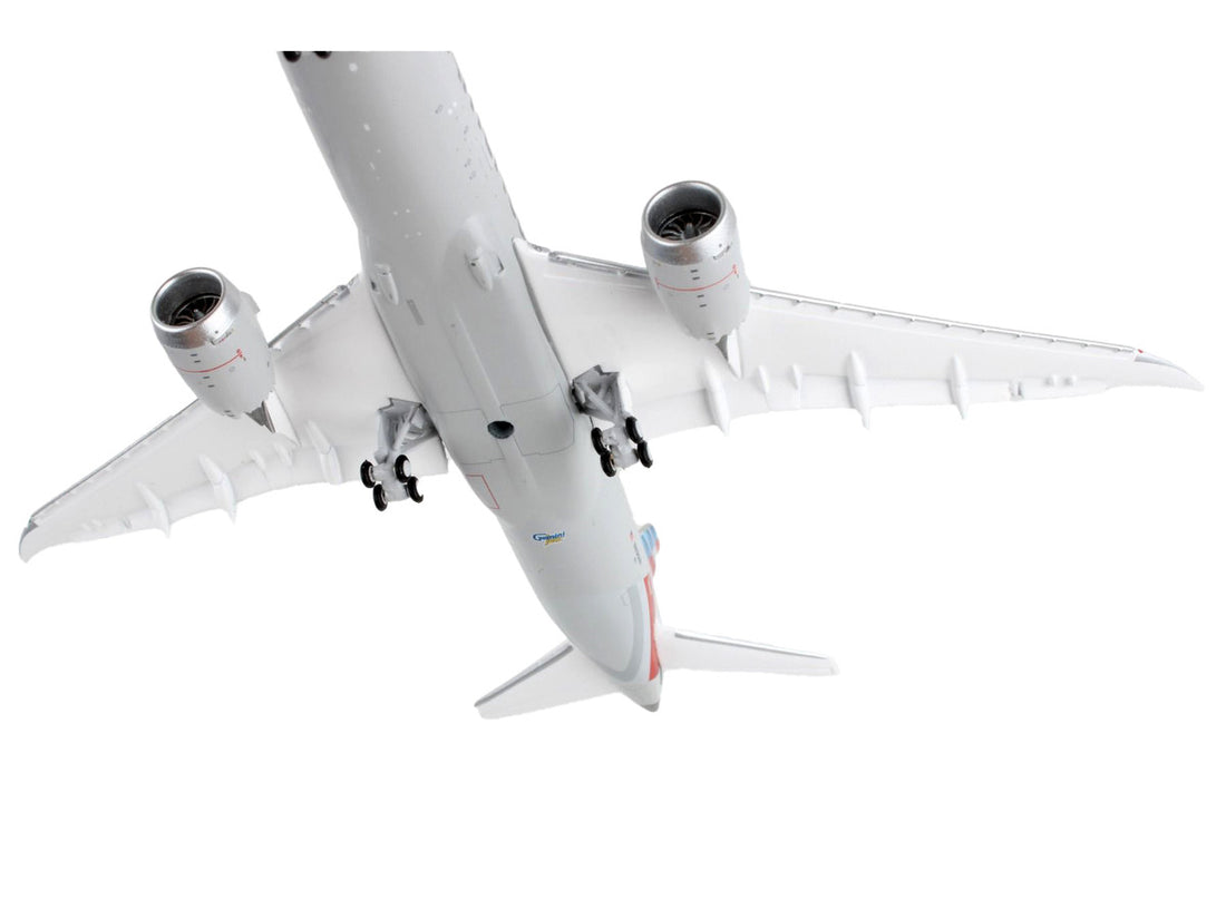 Boeing 787-8 Commercial Aircraft with Flaps Down "American Airlines" Gray with Striped Tail 1/400 Diecast Model Airplane by GeminiJets-3