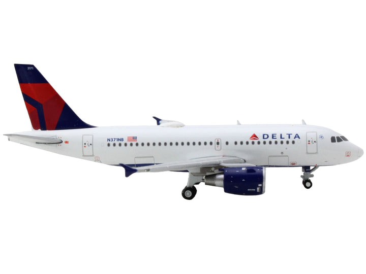 Airbus A319 Commercial Aircraft "Delta Air Lines" White with Blue and Red Tail 1/400 Diecast Model Airplane by GeminiJets-1