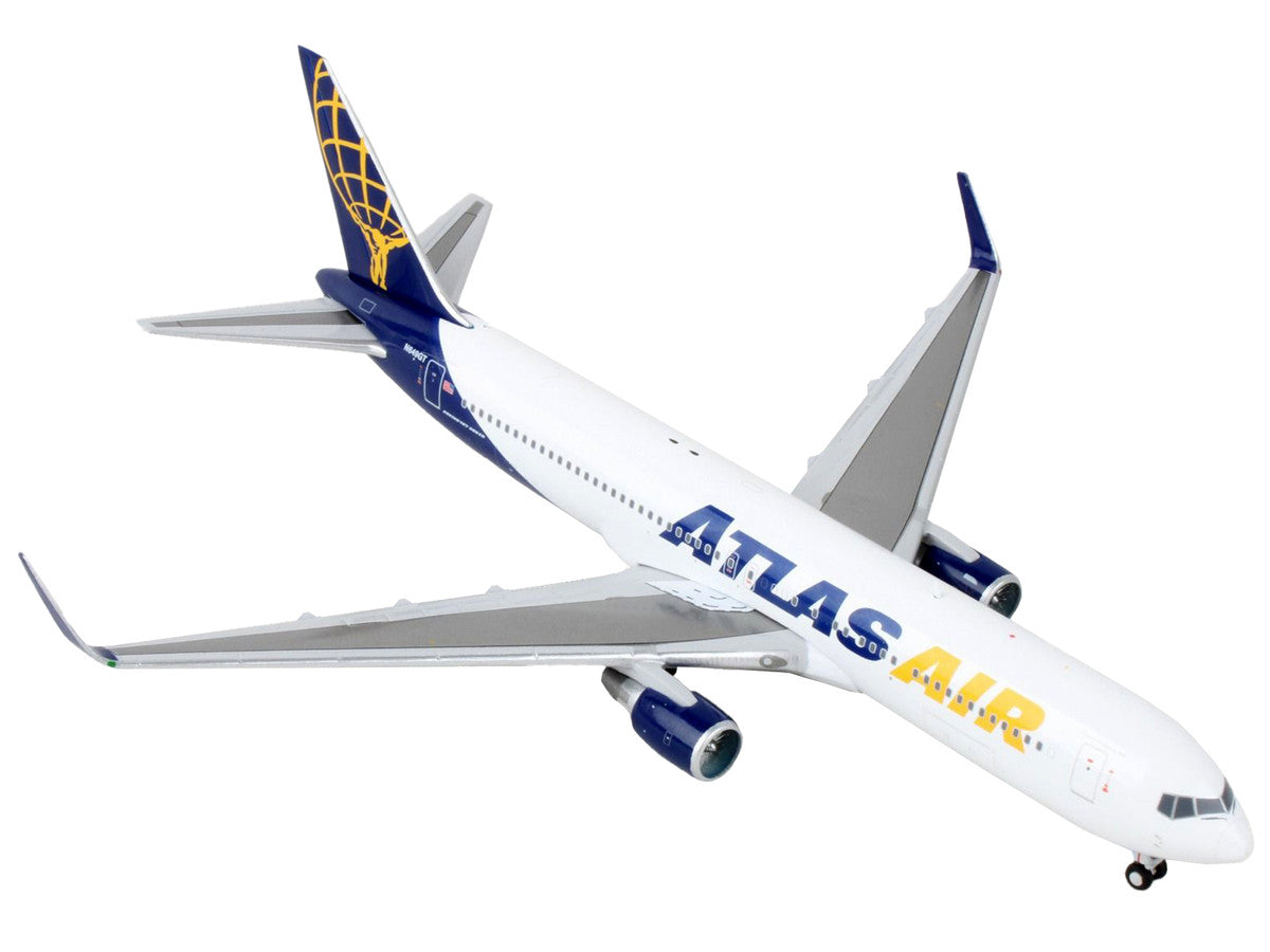 Boeing 767-300ER Commercial Aircraft "Atlas Air" White and Blue 1/400 Diecast Model Airplane by GeminiJets-2