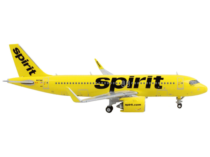 Airbus A320neo Commercial Aircraft "Spirit Airlines" Yellow 1/400 Diecast Model Airplane by GeminiJets-1