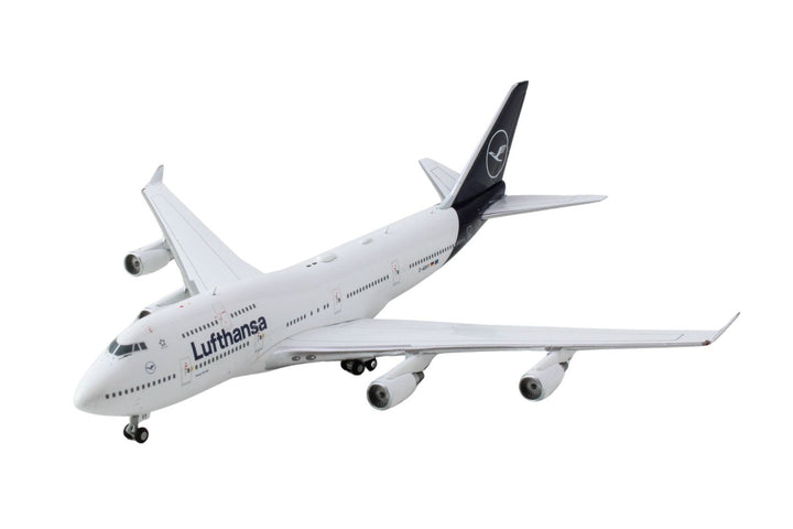 Boeing 747-400 Commercial Aircraft "Lufthansa" (D-ABVY) White with Dark Blue Tail 1/400 Diecast Model Airplane by GeminiJets-1