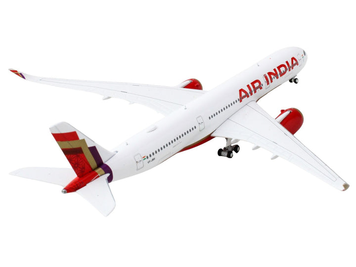 Airbus A350-900 Commercial Aircraft "Air India" (VT-JRH) White with Tail Graphics 1/400 Diecast Model Airplane by GeminiJets-1