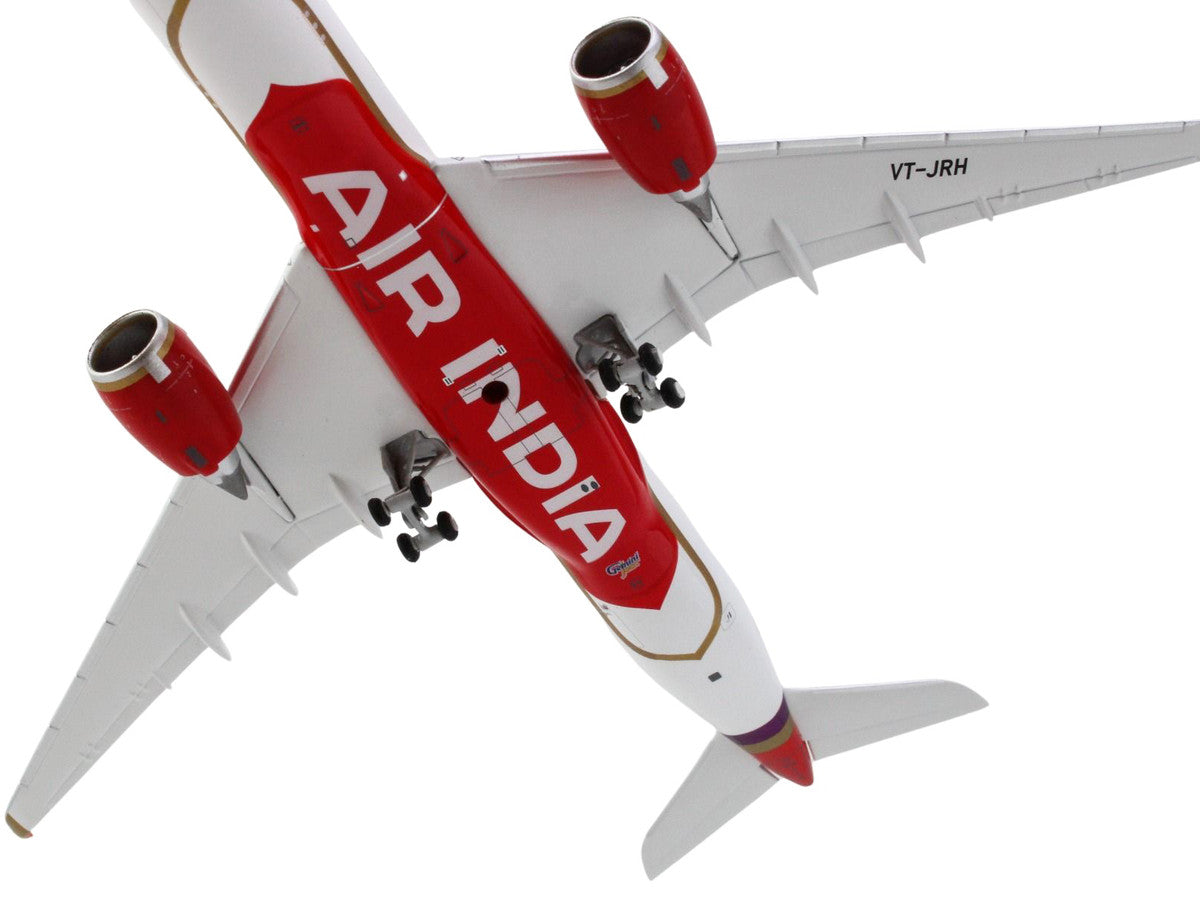 Airbus A350-900 Commercial Aircraft "Air India" (VT-JRH) White with Tail Graphics 1/400 Diecast Model Airplane by GeminiJets-2