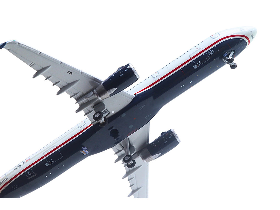 GeminiJets American Airlines US Airways Heritage Airbus A321 underside view