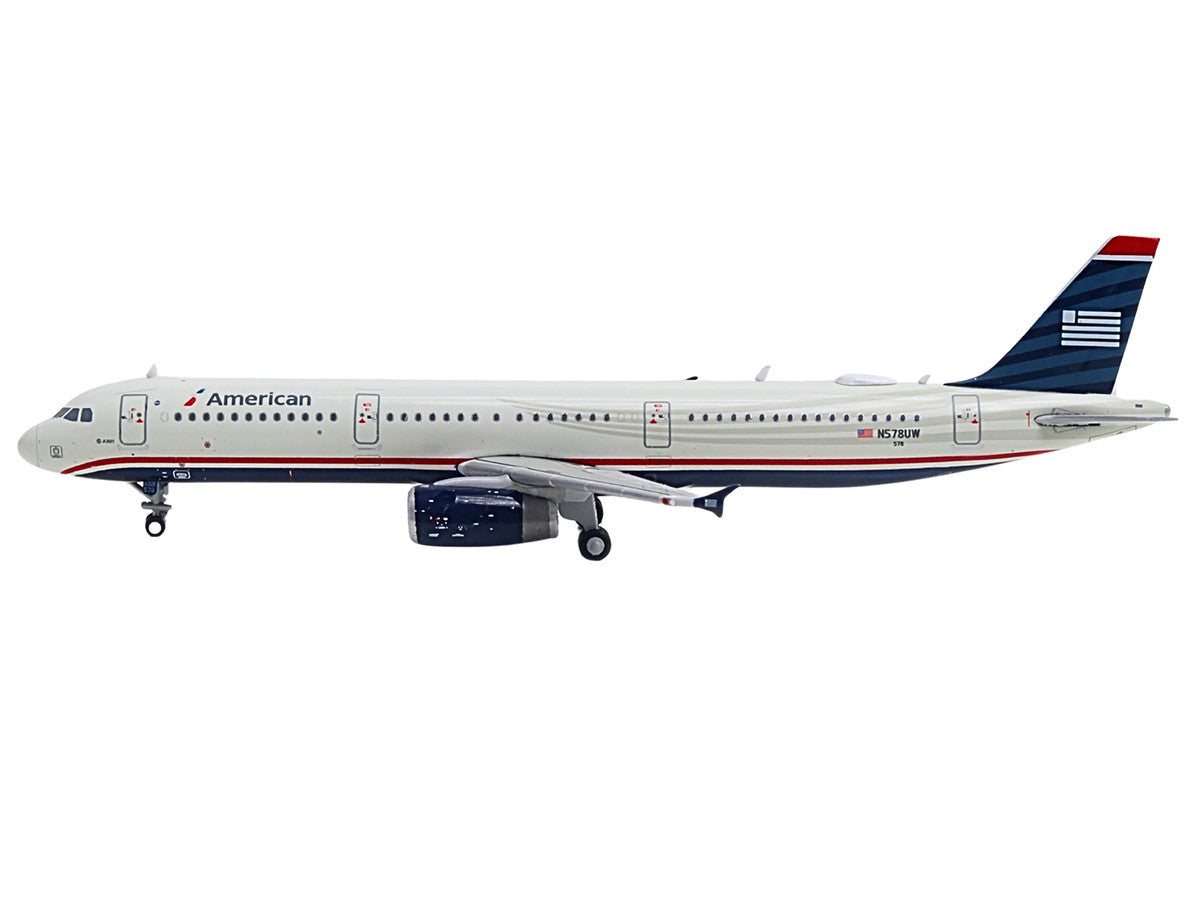 GeminiJets Airbus A321 American Airlines US Airways Heritage N578UW 1:400 diecast model